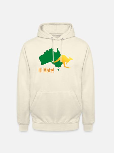 Australien - Hi Mate! - Unisex Hoodie - Vanille-Milchshake