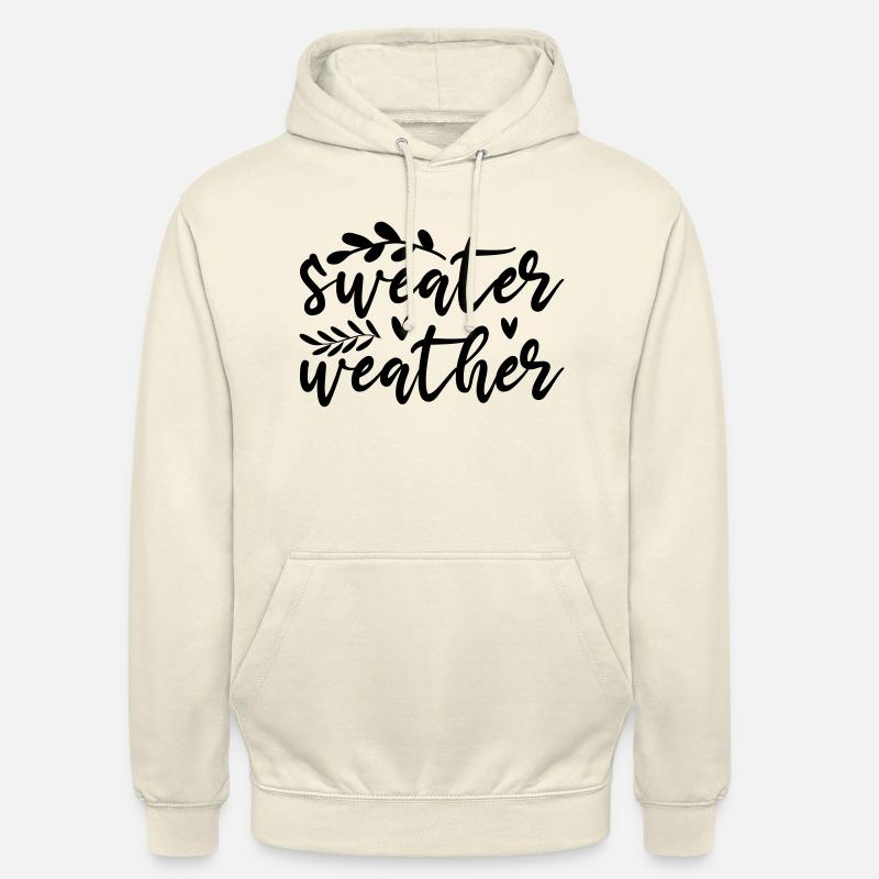 26 pulls météo - Sweat-shirt à capuche unisexe - vanille