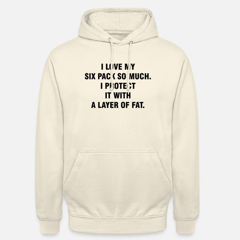 COUCHE DE GRAISSE - Sweat-shirt à capuche unisexe - vanille