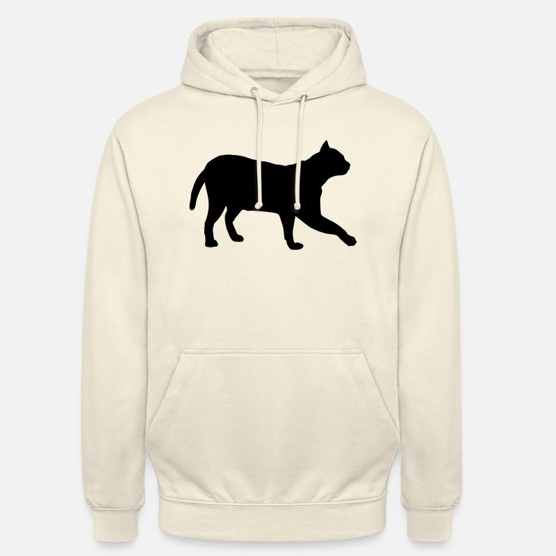 chat - Sweat-shirt à capuche unisexe - vanille