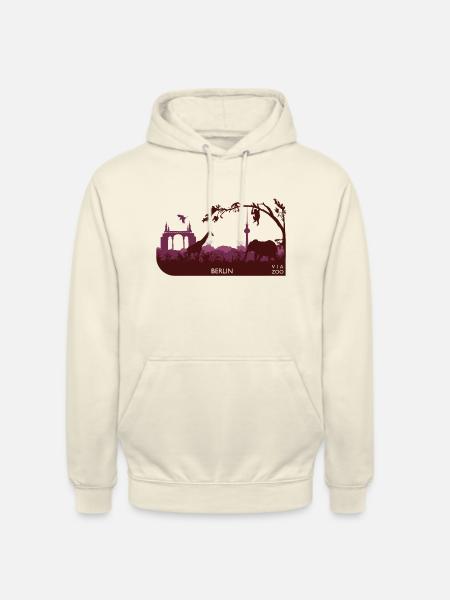 VIA ZOO Red - Unisex Hoodie - vanilla
