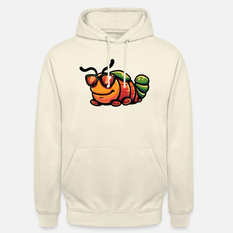 Bande dessinée Worm Cool - Sweat-shirt à capuche unisexe - vanille