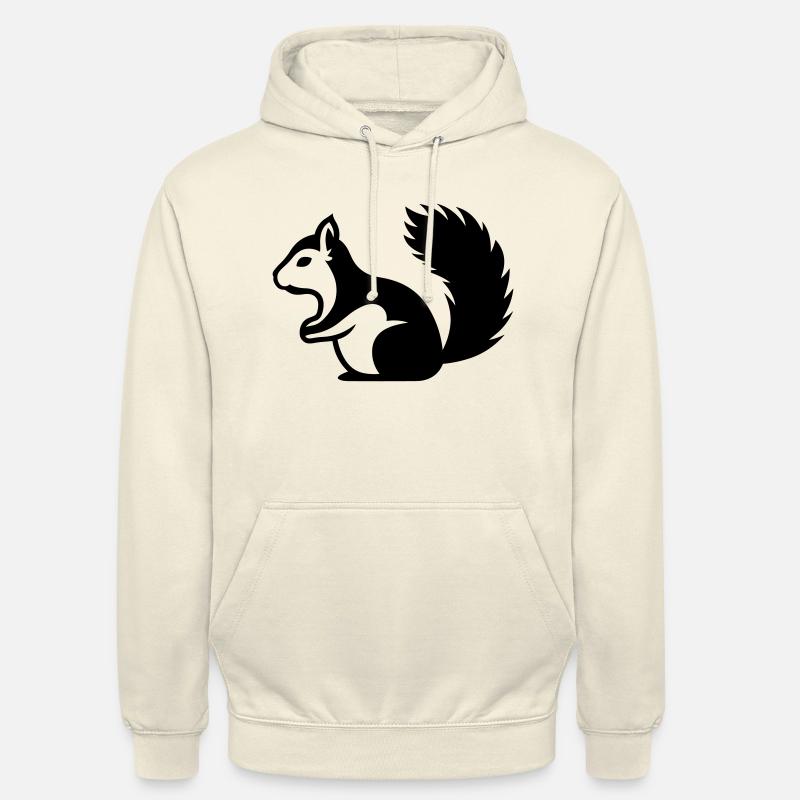 Ecureuil - Sweat-shirt à capuche unisexe - vanille