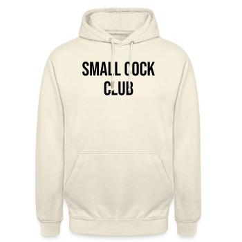 Small Cock Club - Sweat-shirt à capuche unisexe - vanille - Devant - Alina (178cm) & Michal (187cm)