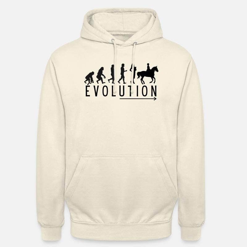 Evolution Equitation - Sweat-shirt à capuche unisexe - vanille