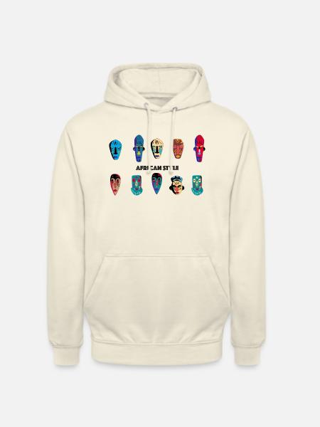 Afrique - Sweat-shirt à capuche unisexe - vanille