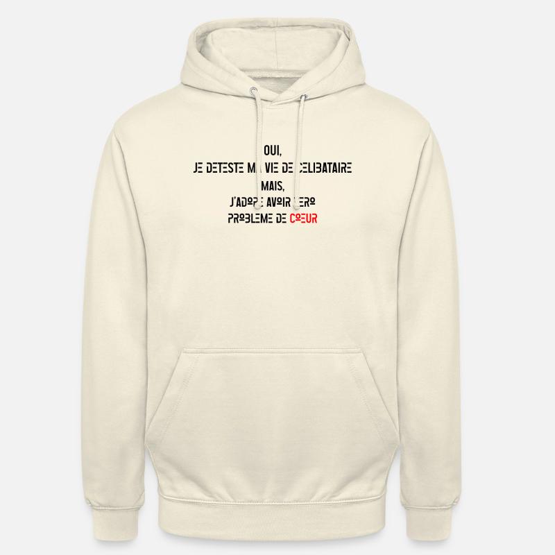 CELIBA - Sweat-shirt à capuche unisexe - vanille