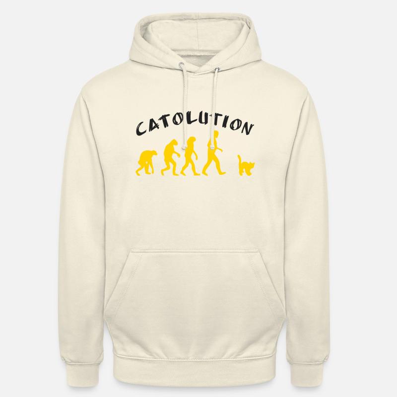 Catolution - Sweat-shirt à capuche unisexe - vanille