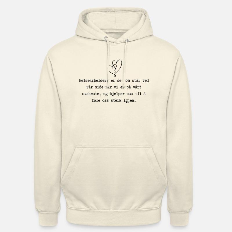 Gave til Helsearbeider - Unisex-hettegenser - vanilje-milkshake