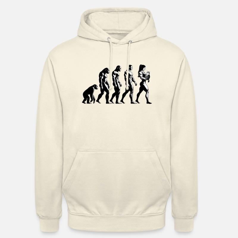 Évolution de la condition physique - Sweat-shirt à capuche unisexe - vanille
