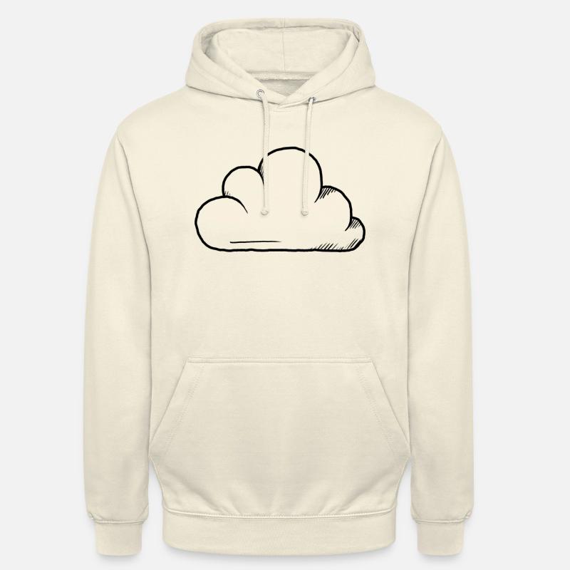 Conception du cloud - Sweat-shirt à capuche unisexe - vanille