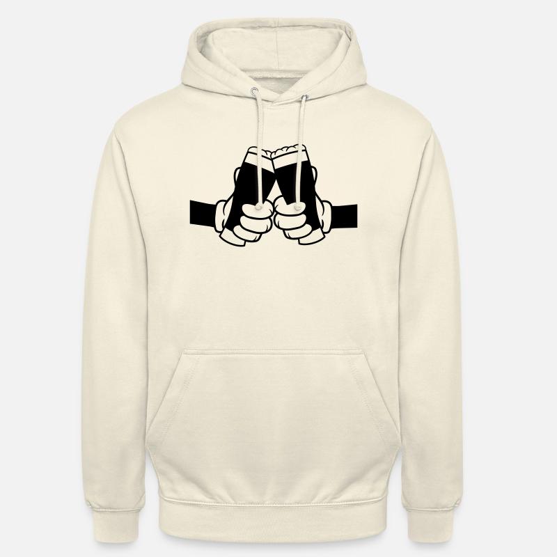 Comic 2 Freunde Biergläser - Unisex Hoodie - Vanille-Milchshake