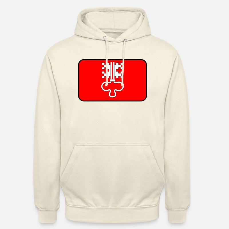 Flaggenvignette oder Logo von Nidwalden - Unisex Hoodie - Vanille-Milchshake