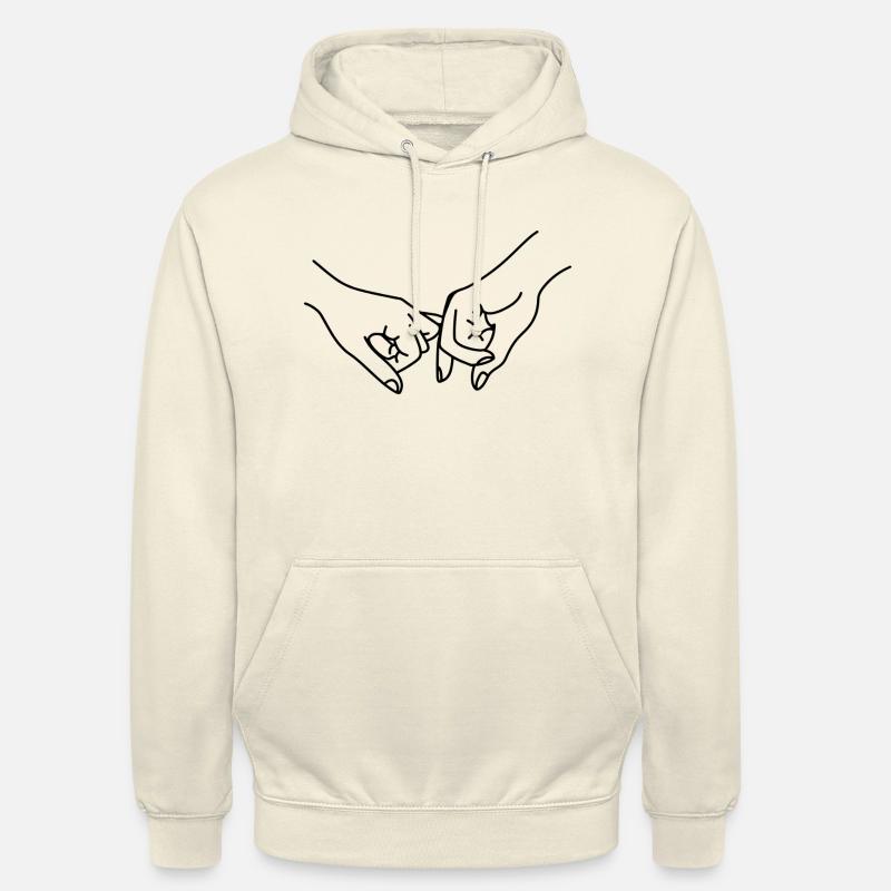 Freundschaft / Versprechen / Hände - Unisex Hoodie - Vanille-Milchshake