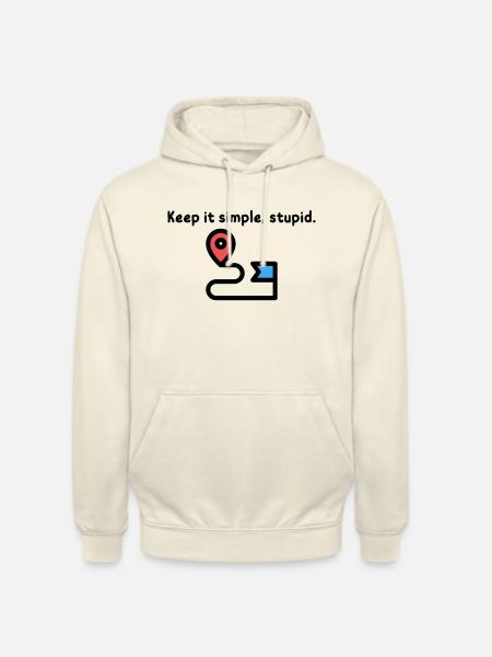 Keep it Simple, Stupid. - Unisex Hoodie - Vanille-Milchshake