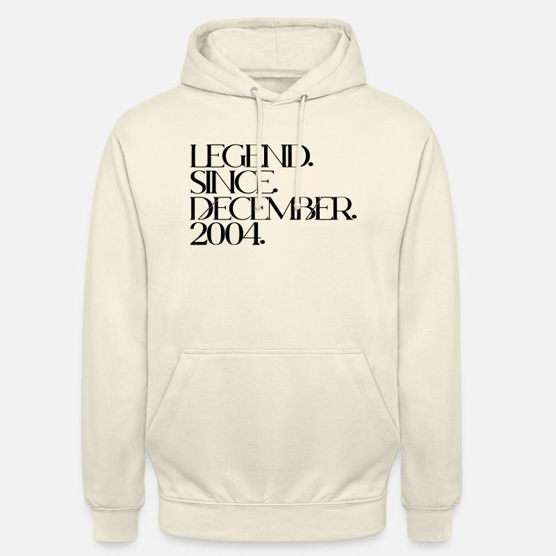 Geboren im Dezember 2004 - Unisex Hoodie - Vanille-Milchshake