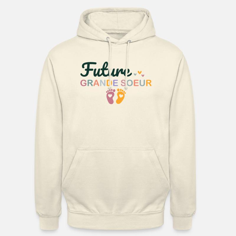 Kind Kind Zukunft Große Schwester - Unisex Hoodie - Vanille-Milchshake