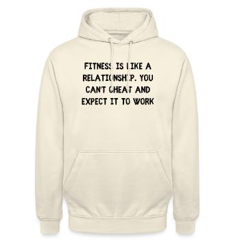 Relation de remise en forme - Sweat-shirt à capuche unisexe - vanille - Devant - Alina (178cm) & Michal (187cm)