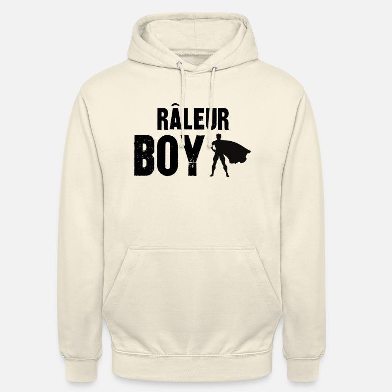 râleur boy - Sweat-shirt à capuche unisexe - vanille