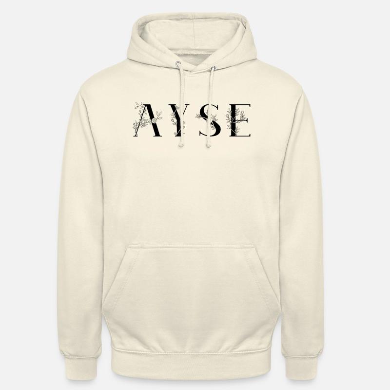 Nom - Ayse - Sweat-shirt à capuche unisexe - vanille
