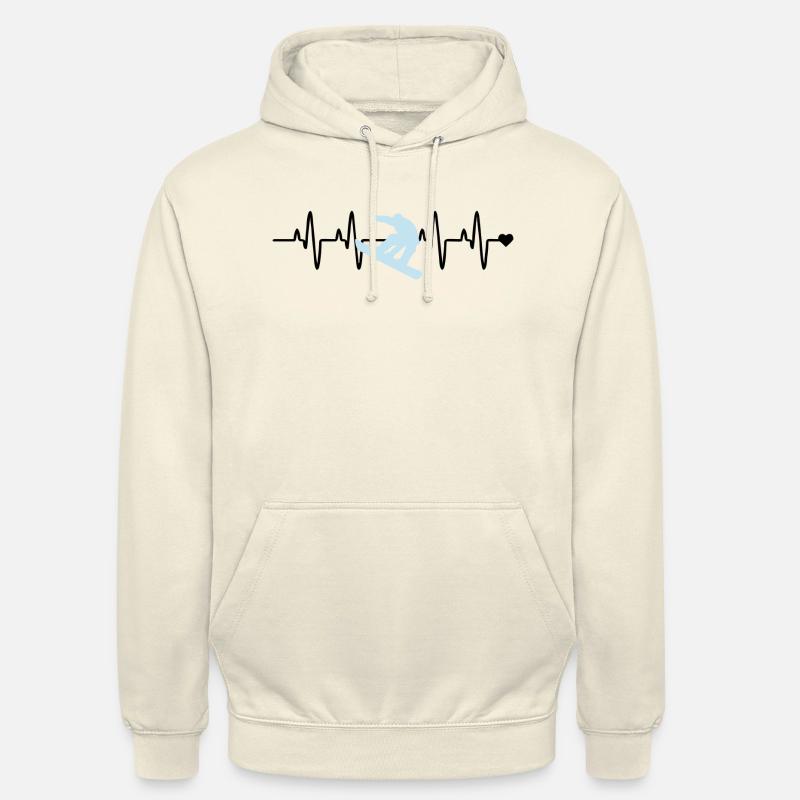 Planche à neige - Sweat-shirt à capuche unisexe - vanille