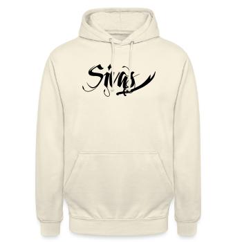 Alevi schwert Sivas - Unisex Hoodie - Vanille-Milchshake - Vorne - Alina (178cm) & Michal (187cm)