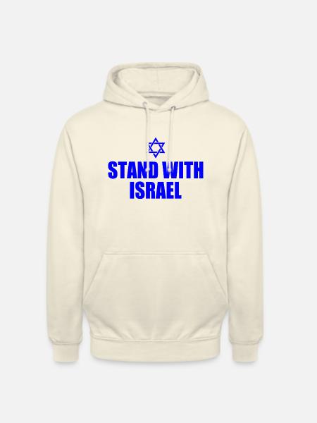 We stand with israel - Unisex Hoodie - Vanille-Milchshake