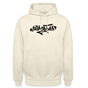 Superdad-Design - Unisex Hoodie - Vanille-Milchshake - Vorne - Alina (178cm) & Michal (187cm)