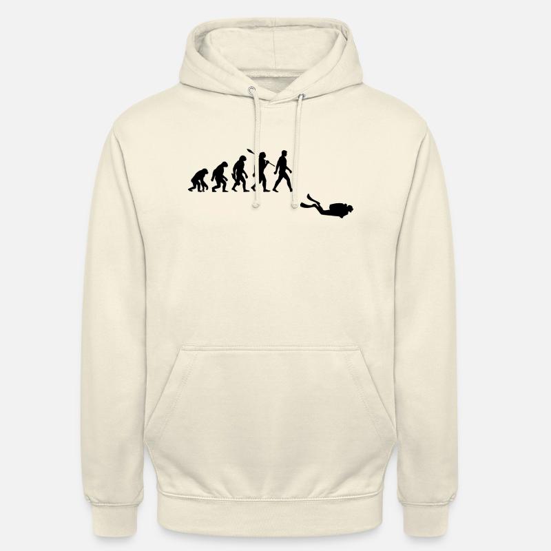 Evolution Diving Diver - Sweat-shirt à capuche unisexe - vanille