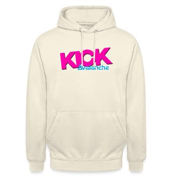 kick avalanche - Unisex Hoodie - Vanille-Milchshake - Vorne - Alina (178cm) & Michal (187cm)
