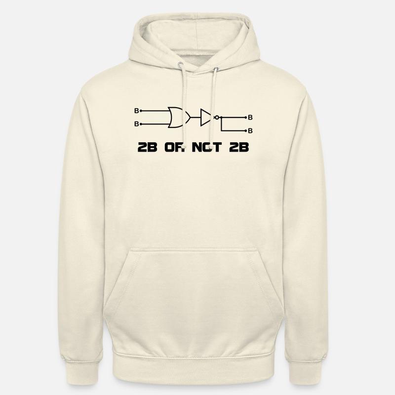 2B ou non 2B - Sweat-shirt à capuche unisexe - vanille