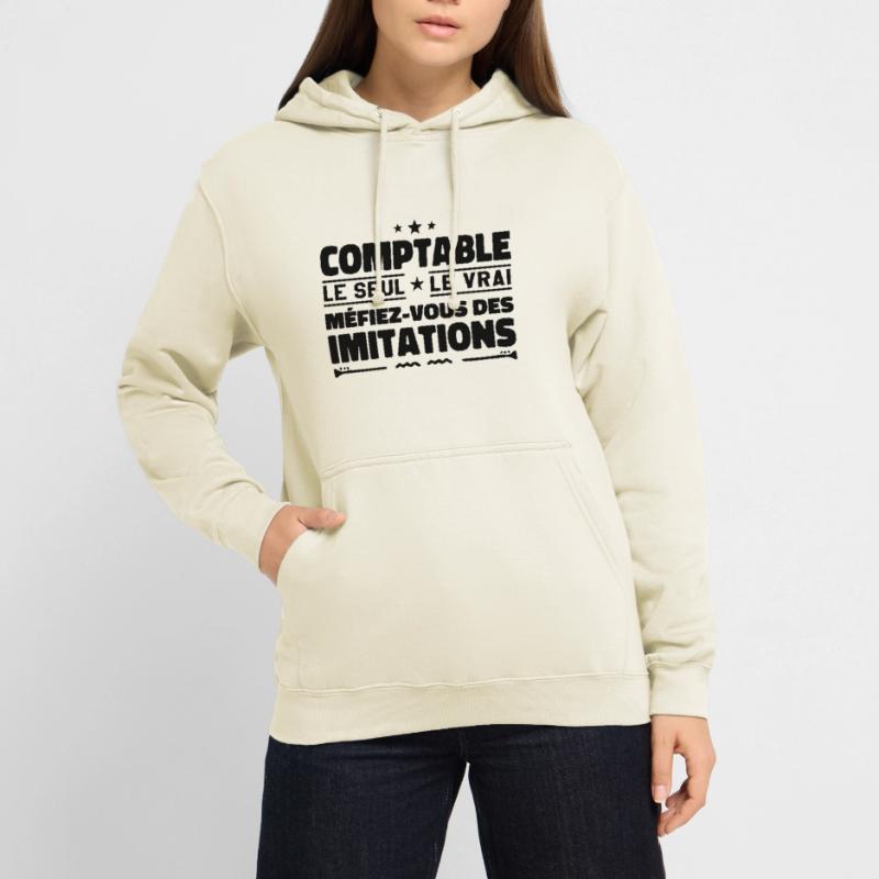 Comptable le seul. Comptable le vrai. Comptable Sweat-shirt à capuche unisexe