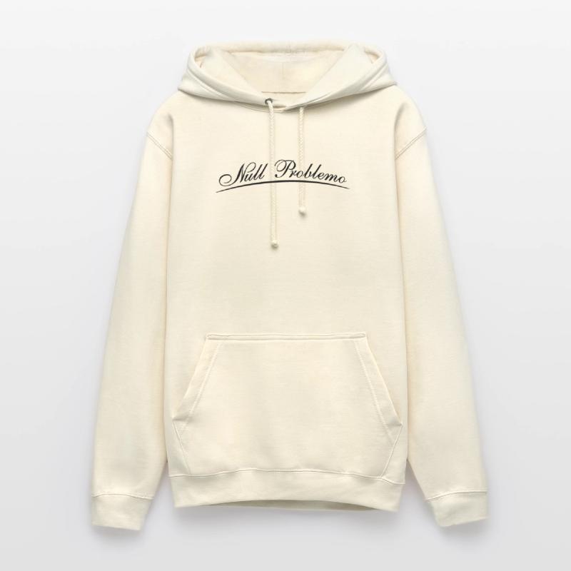 Lettrage Null Problemo en écriture cursive Sweat-shirt à capuche unisexe
