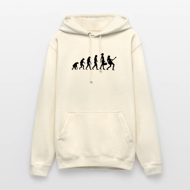 Evolution Guitariste Sweat-shirt à capuche unisexe