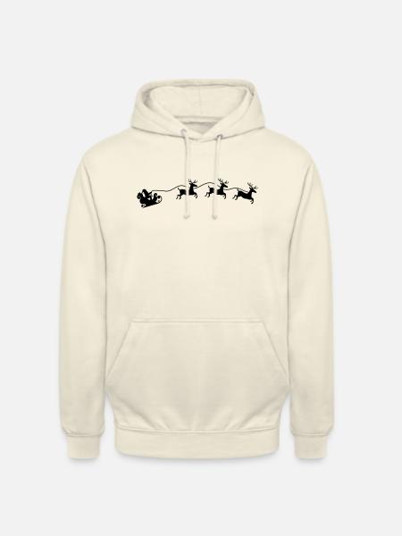 Weihnachtsmann Schlitten - Unisex Hoodie - Vanille-Milchshake