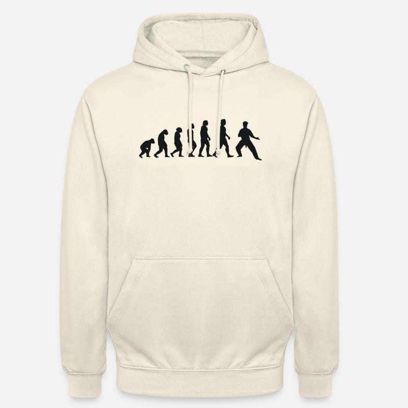 Évolution du karaté - Sweat-shirt à capuche unisexe - vanille