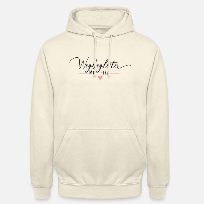 Wegbegleiter mit Herz - Unisex Hoodie - Vanille-Milchshake