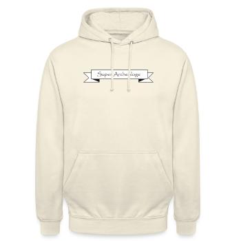 Super Archeologe - Unisex Hoodie - Vanille-Milchshake - Vorne - Alina (178cm) & Michal (187cm)
