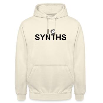I Like Synths - Unisex Hoodie - Vanille-Milchshake - Vorne - Alina (178cm) & Michal (187cm)