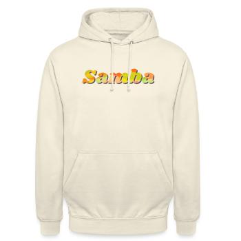 Samba - Sweat-shirt à capuche unisexe - vanille - Devant - Alina (178cm) & Michal (187cm)
