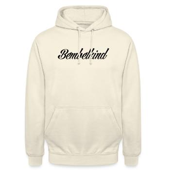 Bembelkind #FrankfurtOriginal - Sweat-shirt à capuche unisexe - vanille - Devant - Alina (178cm) & Michal (187cm)