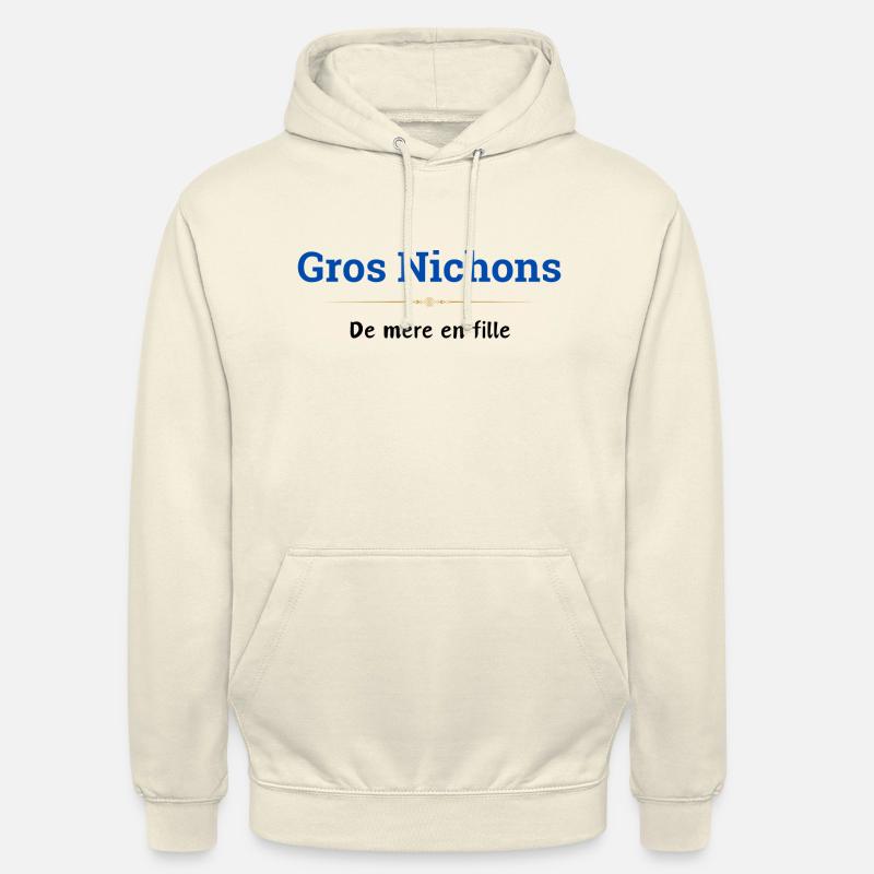 Große , Mutter zu Tochter - Unisex Hoodie - Vanille-Milchshake