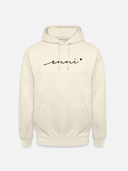 Emmi Cursive Name - Unisex Hoodie - vanilla