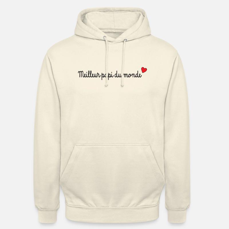 meilleur papi du monde - Sweat-shirt à capuche unisexe - vanille