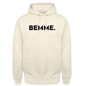 Bemme - Ostdeutscher Ausdruck - Unisex Hoodie - Vanille-Milchshake - Vorne - Alina (178cm) & Michal (187cm)