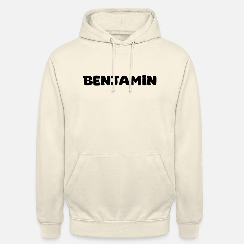 Nom - Benjamin - Sweat-shirt à capuche unisexe - vanille