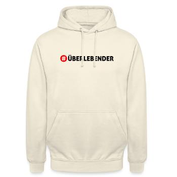 Überlebender - Unisex Hoodie - Vanille-Milchshake - Vorne - Alina (178cm) & Michal (187cm)