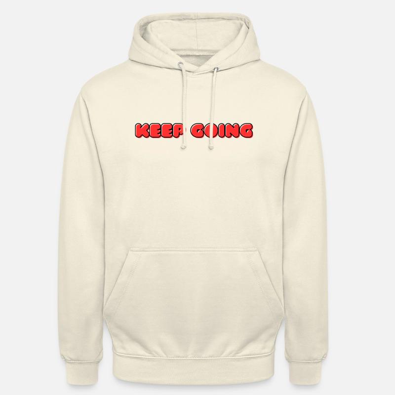 KEEP GOING never give up - Unisex Hoodie - Vanille-Milchshake