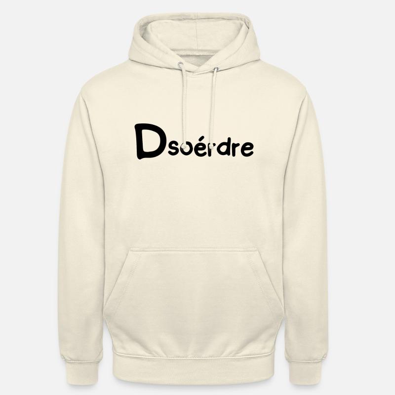 dsoérdre - Sweat-shirt à capuche unisexe - vanille