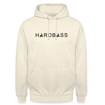 Rayures HARDBASS - Sweat-shirt à capuche unisexe - vanille - Devant - Alina (178cm) & Michal (187cm)